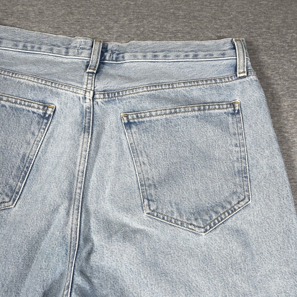 AGOLDE Jeans Womens 30 Blue Wide-Leg Relaxed Light Wash Distressed Y2K - Picture 8 of 13